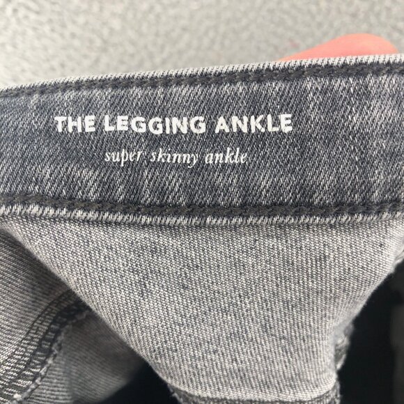 AG Adriano Goldschmied Jeans Womens 29 Gray Houndstooth Leggings Ankle Skinny - Picture 5 of 14